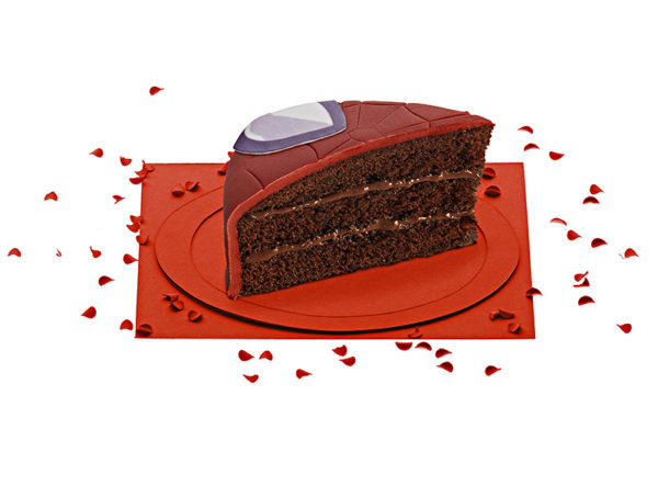 [Part du gâteau au chocolat Spiderman]