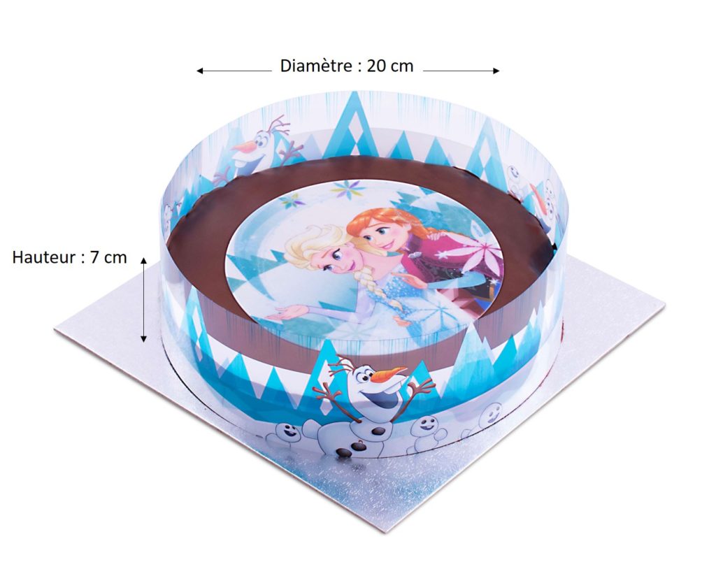 Gâteau La Reine des Neiges en pâte à sucre, gâteau thème princesse