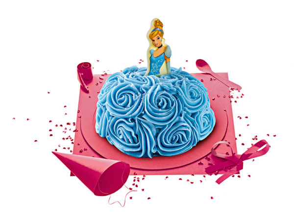 [Visuel du gâteau d'anniversaire Princesse Cendrillon]