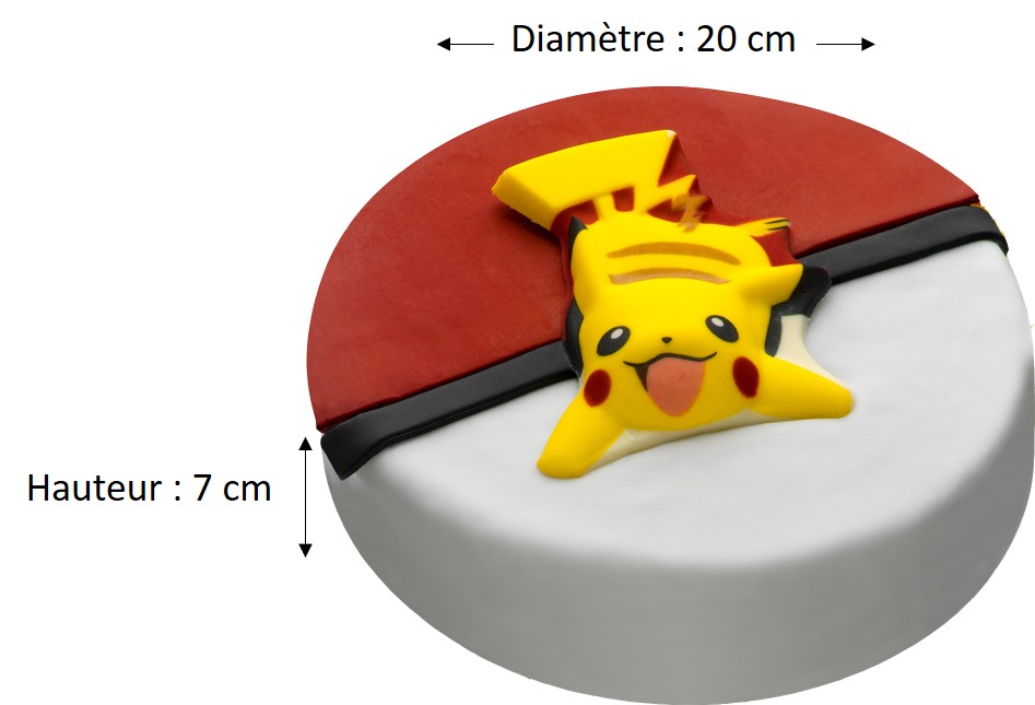 Achetez un délicieux gâteau d'anniversaire personnalisé Pokemon Pikachu et  Evoli chez The French Cake Company