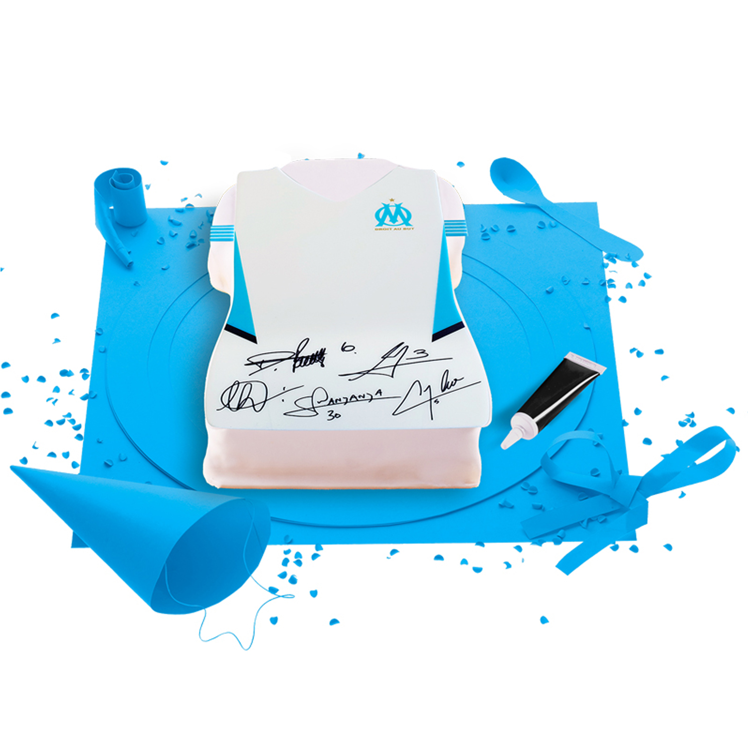 Gateau D Anniversaire Om Gateau Maillot De Foot Om Gateau Om En Pate A Sucre Supergateaux