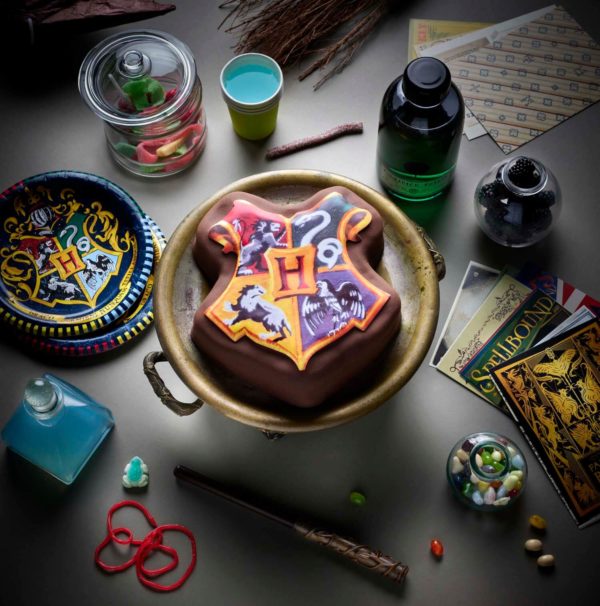 [Visuel du gâteau Harry Potter dans un décor de goûter pour enfants]