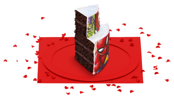 [Part du gâteau au chocolat Marvel]
