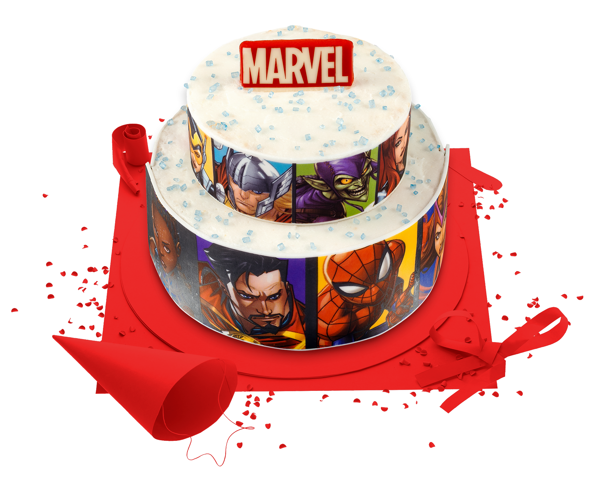 Un gâteau de super-héros Marvel : la touche finale parfaite pour une fête d’anniversaire !
