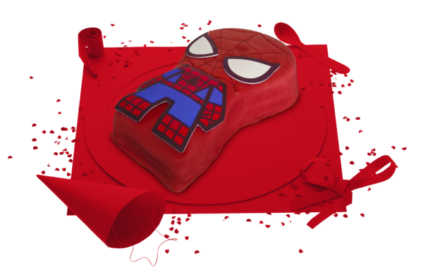 [Visuel du gâteau Spider-man en figurine POP]